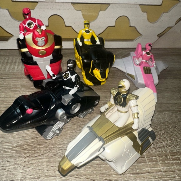 1995 Mighty Morphin Power Rangers McDonalds Happy Meal Toys Lot of - 5 Rangers - Picture 5 of 6